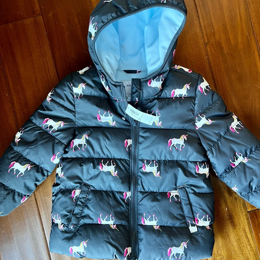 NWT - Toddler girls puffer coat